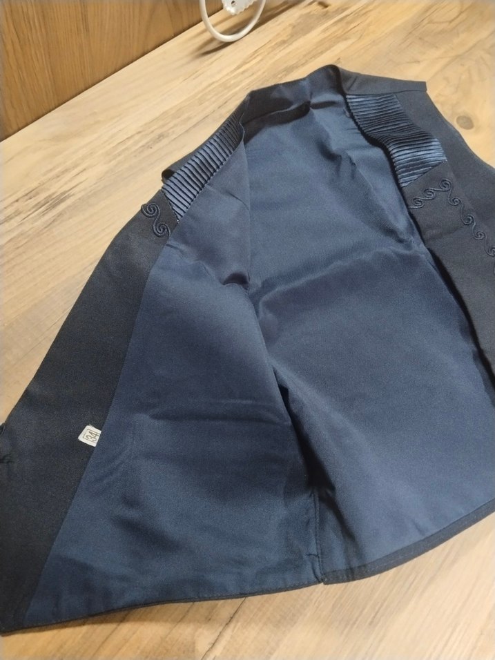 Düğmeli Siyah çocuk Yelek - Görsel 2