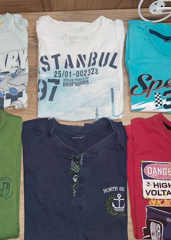 Renkli Baskılı Erkek Tişörtleri, Kısa Kollu - Görsel 2