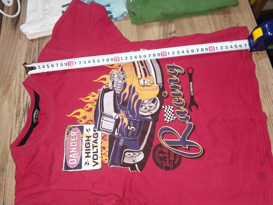 Renkli Baskılı Erkek Tişörtleri, Kısa Kollu - Görsel 5