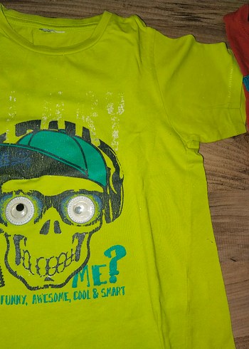 Kırmızı Bohem Baskılı Erkek Tişörtü - Görsel 2