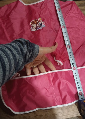 Baskılı Bebek Önlüğü, Pastel Pembe - Görsel 3