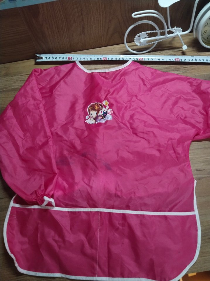 Baskılı Bebek Önlüğü, Pastel Pembe - Görsel 5