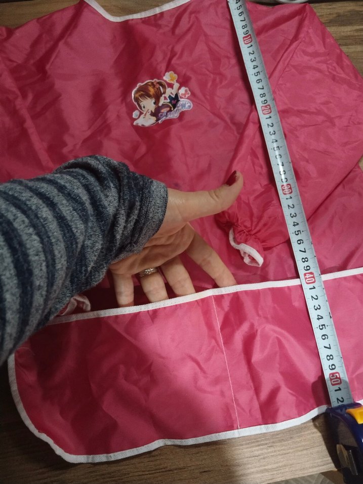 Baskılı Bebek Önlüğü, Pastel Pembe - Görsel 3