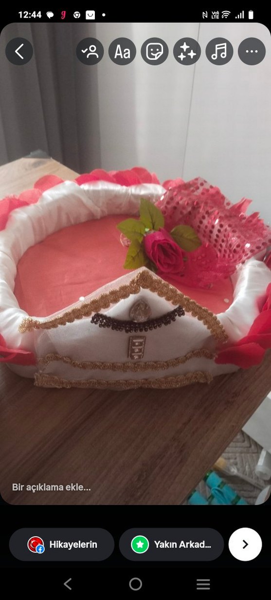 kına sepeti ve tepsisi - Görsel 2