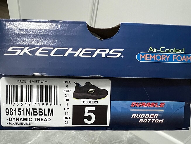 21 Beden Skechers ilk Adım Bebek Ayakkabı