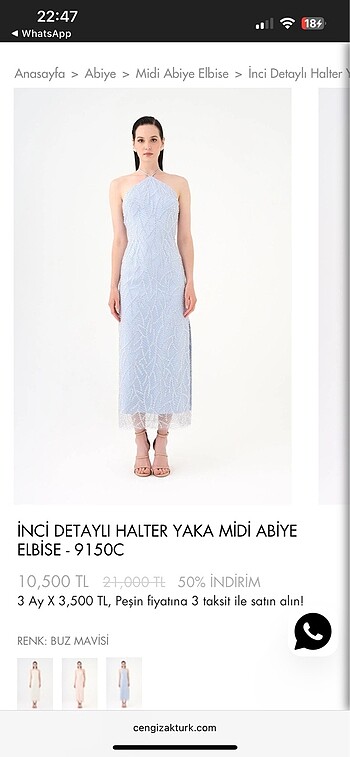 xs Beden Cengiz aktürk bebe mavisi abiye