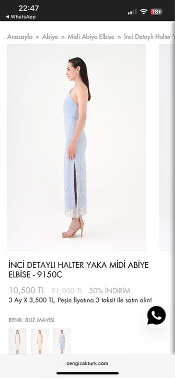 Cengiz aktürk bebe mavisi abiye - Görsel 5