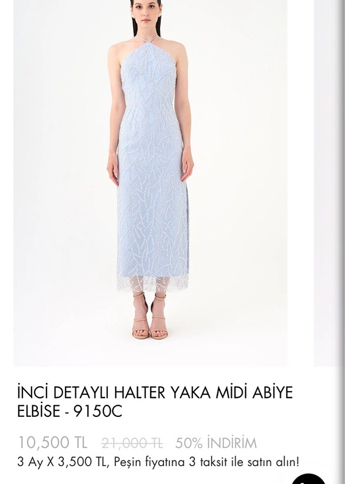 Cengiz aktürk bebe mavisi abiye - Görsel 3