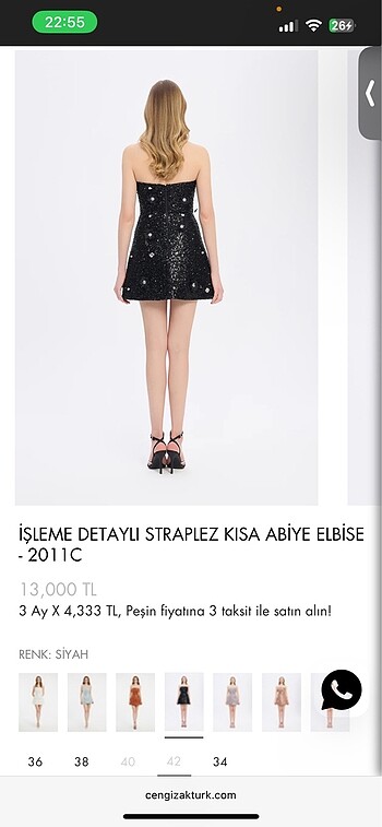 Cengiz Abazoglu Cengiz aktürk mini abiye elbise