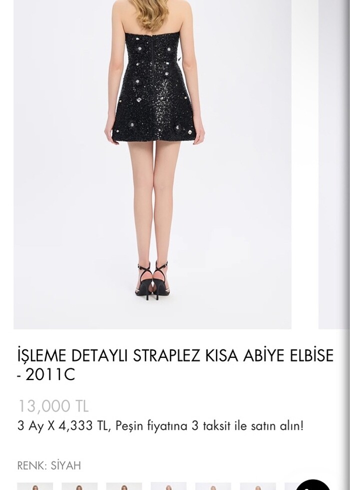 Cengiz aktürk mini abiye elbise - Görsel 2