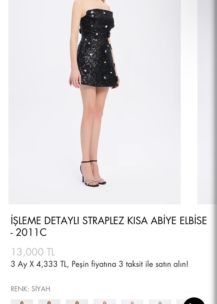 Cengiz aktürk mini abiye elbise - Görsel 4