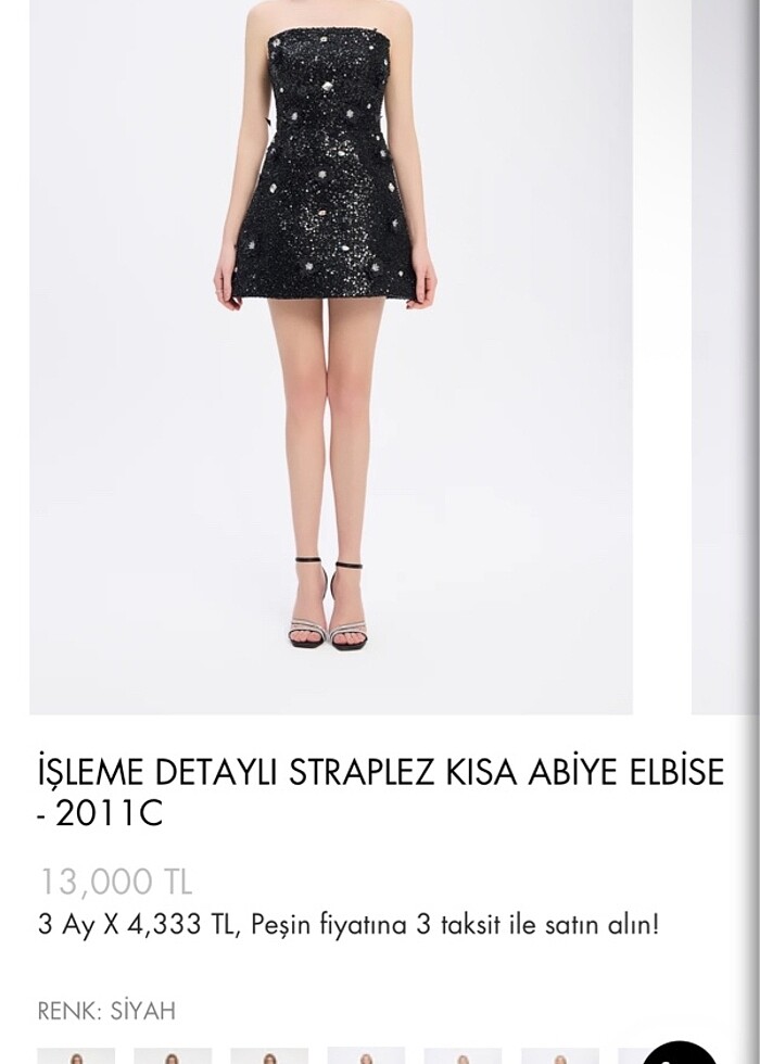 Cengiz aktürk mini abiye elbise - Görsel 5