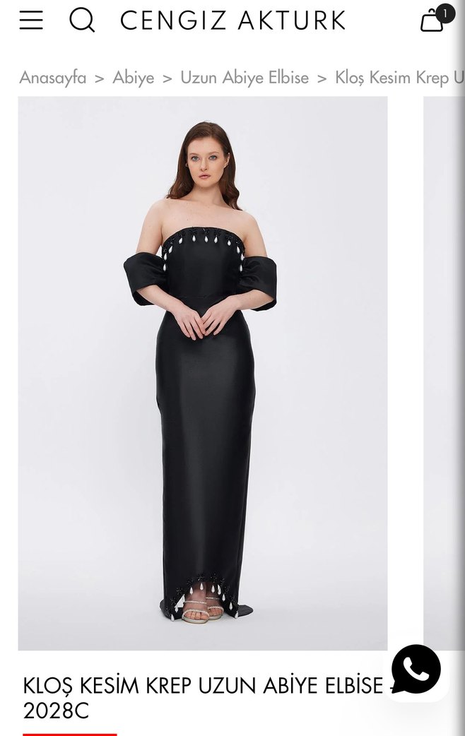 Siyah Uzun Straplez Drapeli Abiye Elbise - Görsel 4