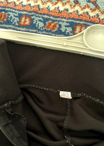46 Beden Kadın Siyah likralı Kumaş Pantolon