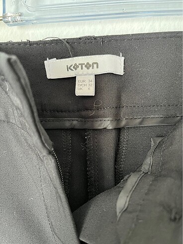 34 Beden Koton kadın kumaş pantolon