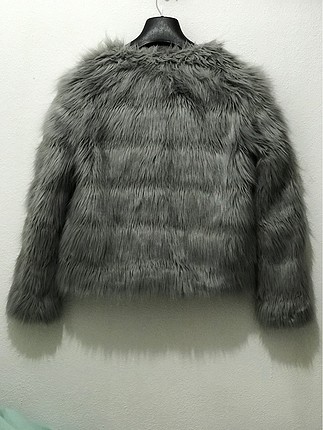 H&M Gri sorunsuz kürk