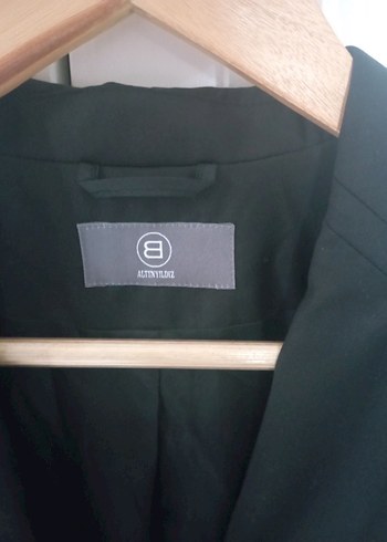 xs Beden Siyah Kadın Ofis Blazeri, Uzun Kollu, Düz