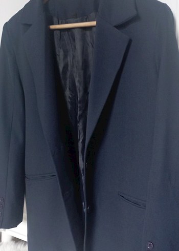 Trendyol & Milla Kadın lacivert Düğmeli Midi Blazer Ceket