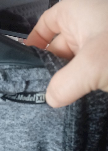 Gri Uzun Triko Salaş Hırka - Görsel 4