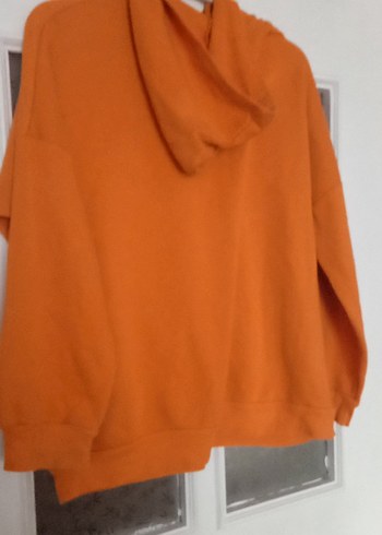 Turuncu Oversize Sweatshirt - Görsel 4