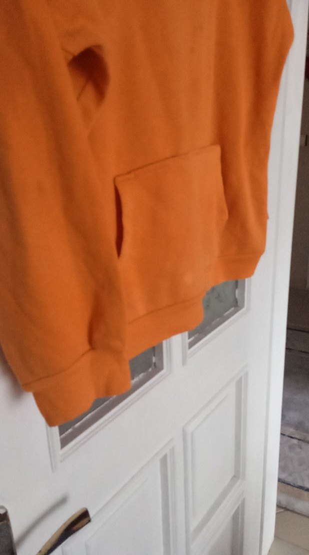 Turuncu Oversize Sweatshirt - Görsel 3