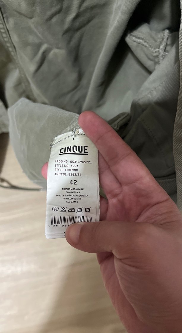 Yeşil Kadın Kot Ceket - Görsel 4