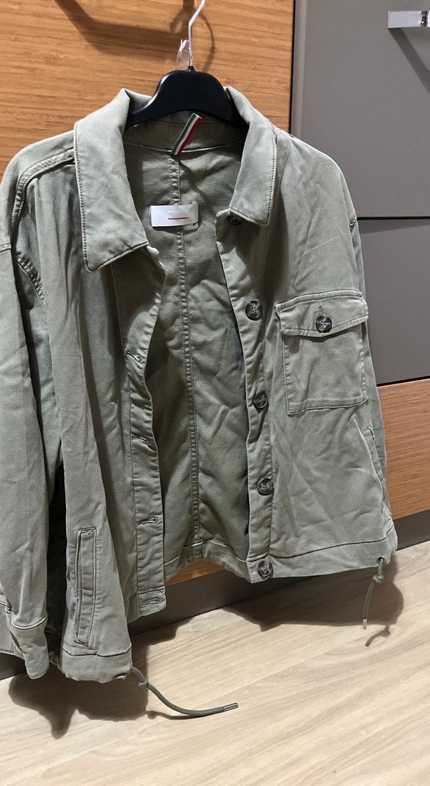 Yeşil Kadın Kot Ceket - Görsel 3