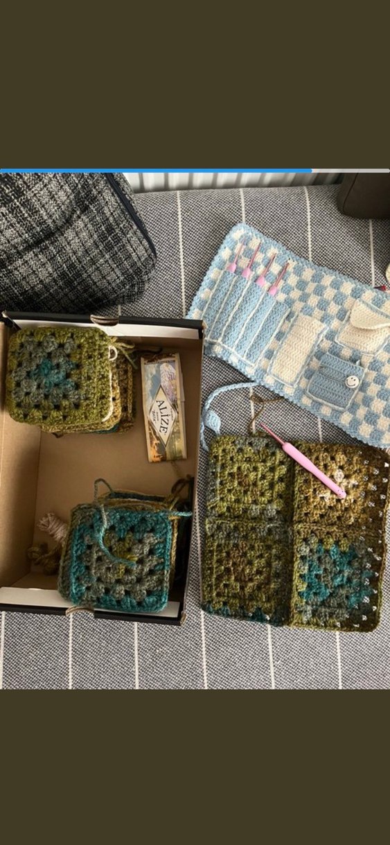 Bohem Örgü Atkı - Görsel 2