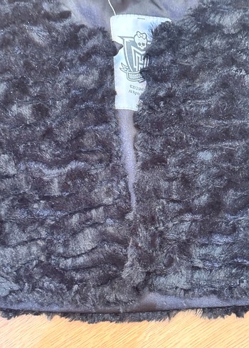 Kız Çocuk Siyah Kürk Detaylı Bolero - Görsel 2