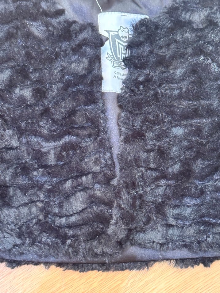 Kız Çocuk Siyah Kürk Detaylı Bolero - Görsel 2