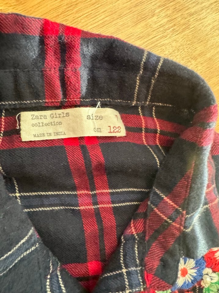 Kız Çocuk Nakışlı Uzun Kollu Gömlek - Görsel 4