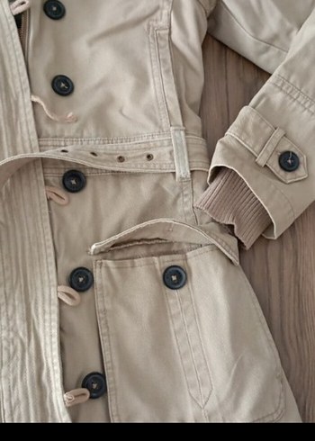 Mango Bej Rengi Mont - Görsel 5