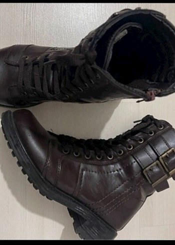 Kahverengi Deri Bot - Görsel 3