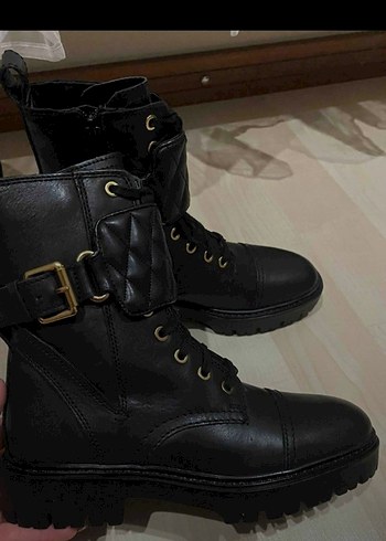 Siyah Deri Bot - Görsel 4