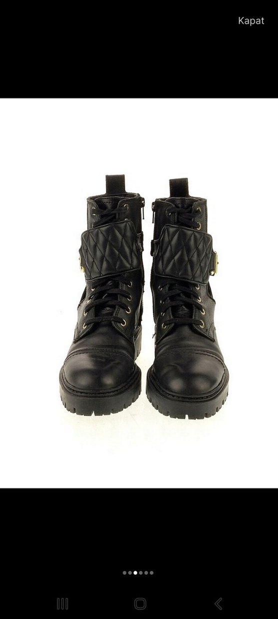 Siyah Deri Bot - Görsel 2