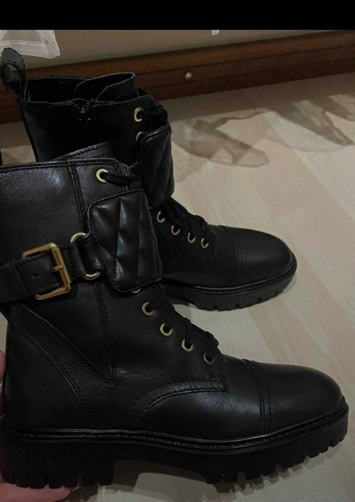 Siyah Deri Bot - Görsel 4