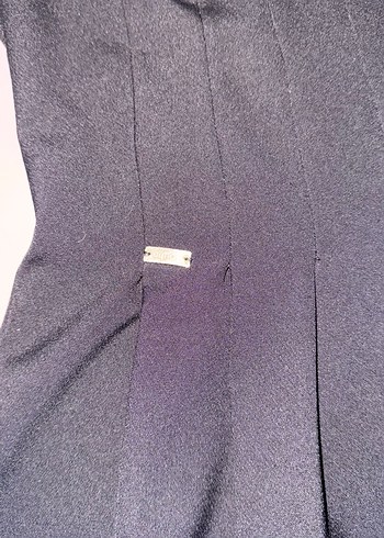 Siyah yuvarlak Yakalı Uzun Kolsuz Abiye Elbise - Görsel 3