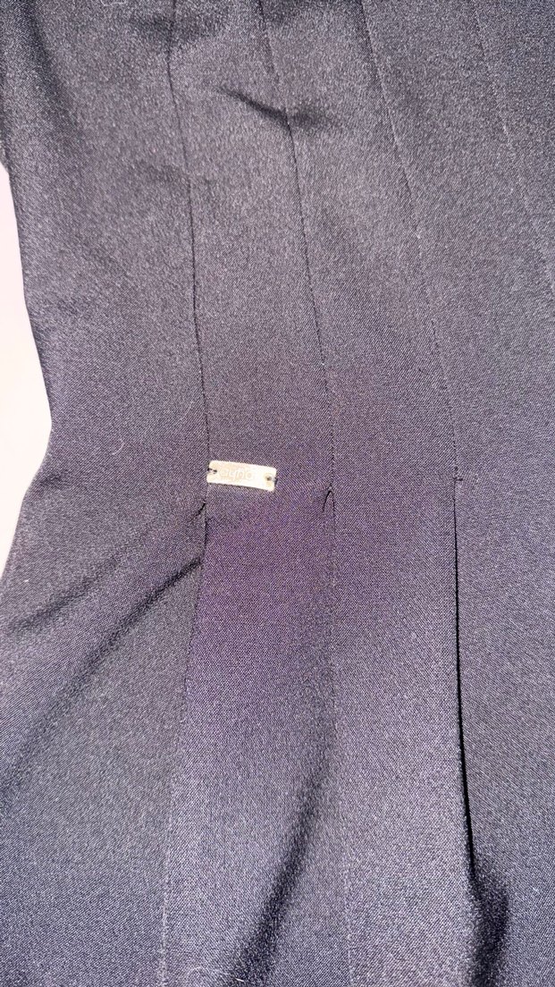 Siyah yuvarlak Yakalı Uzun Kolsuz Abiye Elbise - Görsel 3