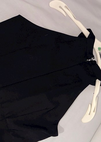 Siyah Drapeli midi Kadın Elbise - Görsel 2