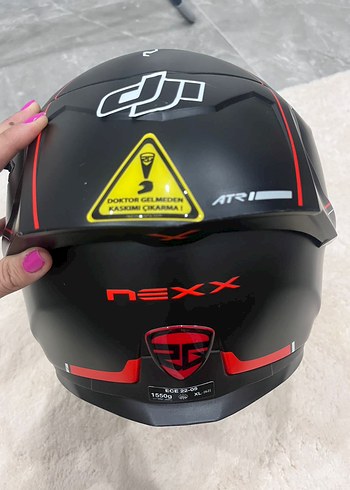Siyah Nexx Motosiklet Kaskı - Görsel 5