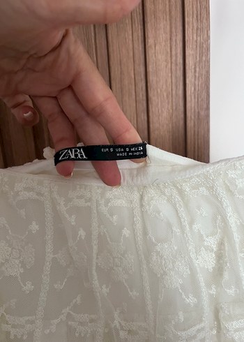 Beyaz Nakışlı Kat Kat Mini Elbise - Görsel 3