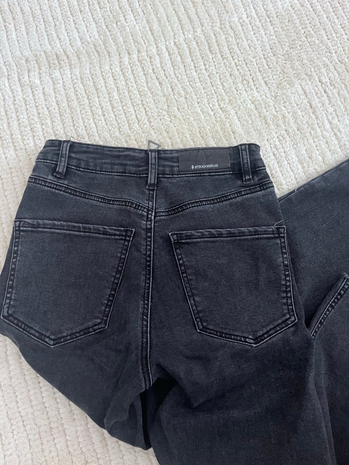 Kadın Siyah Denim Pantolon - Görsel 5