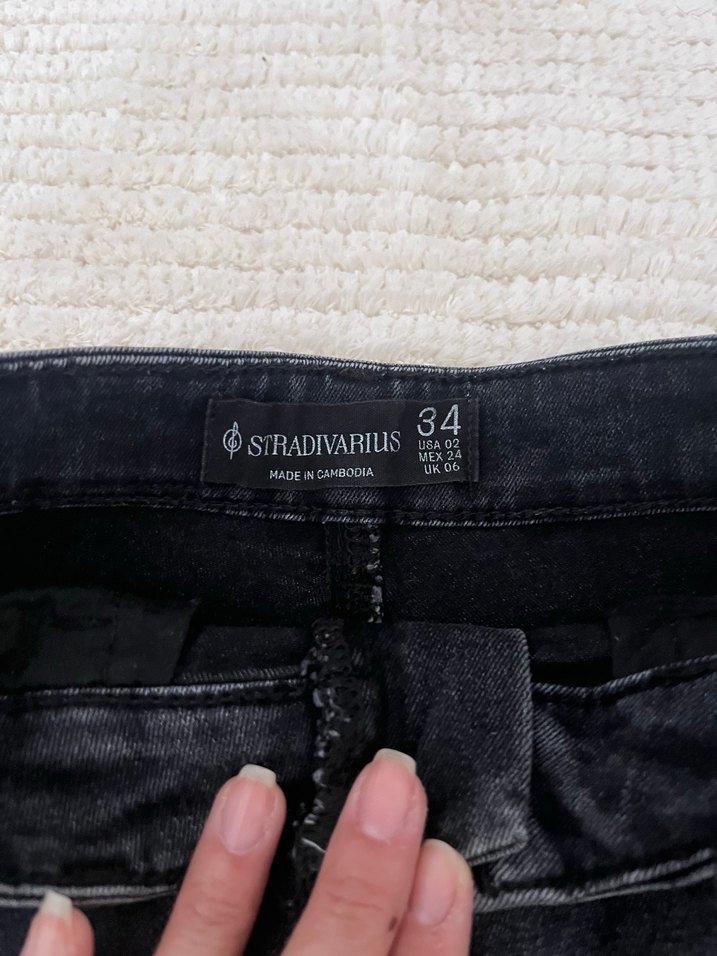 Kadın Siyah Denim Pantolon - Görsel 4