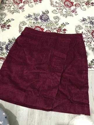 Kışlık etek mini kadife etek