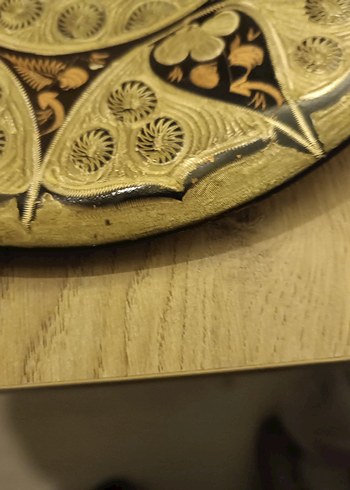 El İşlemesi Dekoratif Ahşap Tabak - Görsel 2