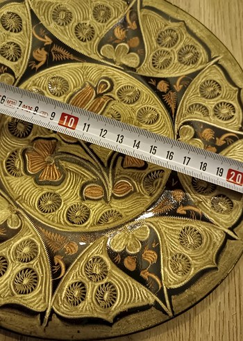 El İşlemesi Dekoratif Ahşap Tabak - Görsel 3