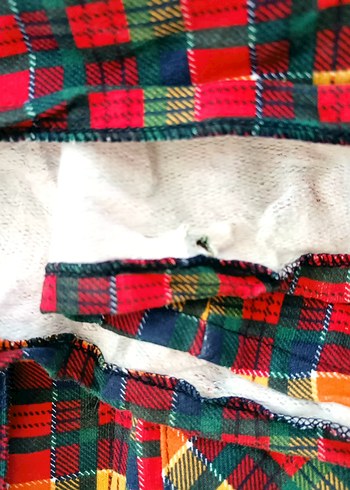 Çok Renkli Kareli Erkek Pijama Takımı - Görsel 5