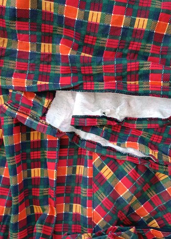 m Beden Çok Renkli Kareli Erkek Pijama Takımı