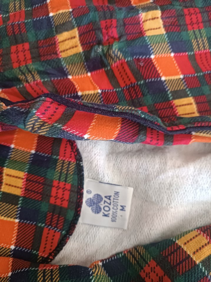 Çok Renkli Kareli Erkek Pijama Takımı - Görsel 4