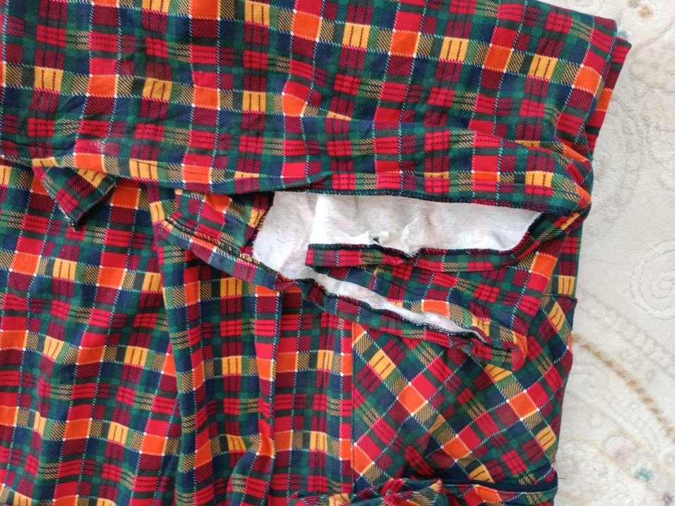 Çok Renkli Kareli Erkek Pijama Takımı - Görsel 3